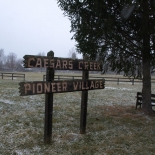 signage for pioneer village
